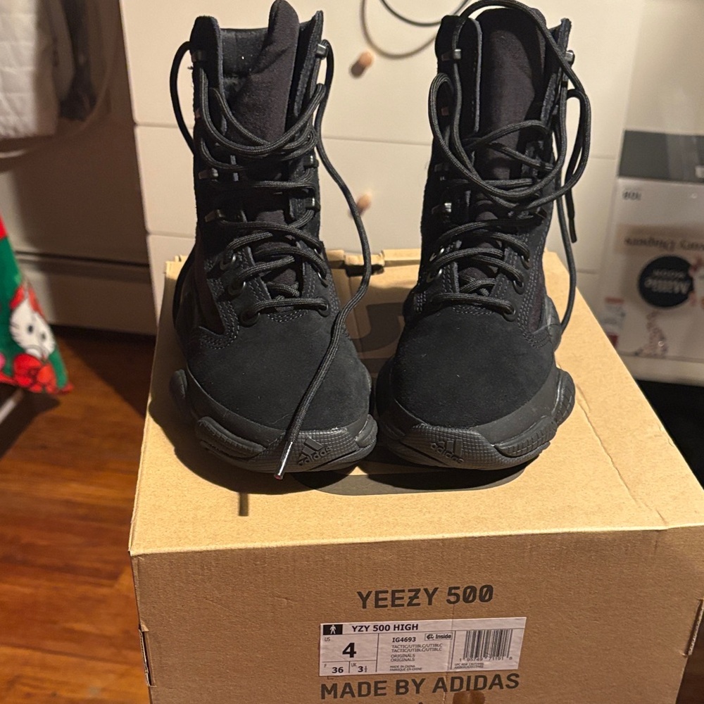 Adidas Yeezy 500 High Black Sneakers